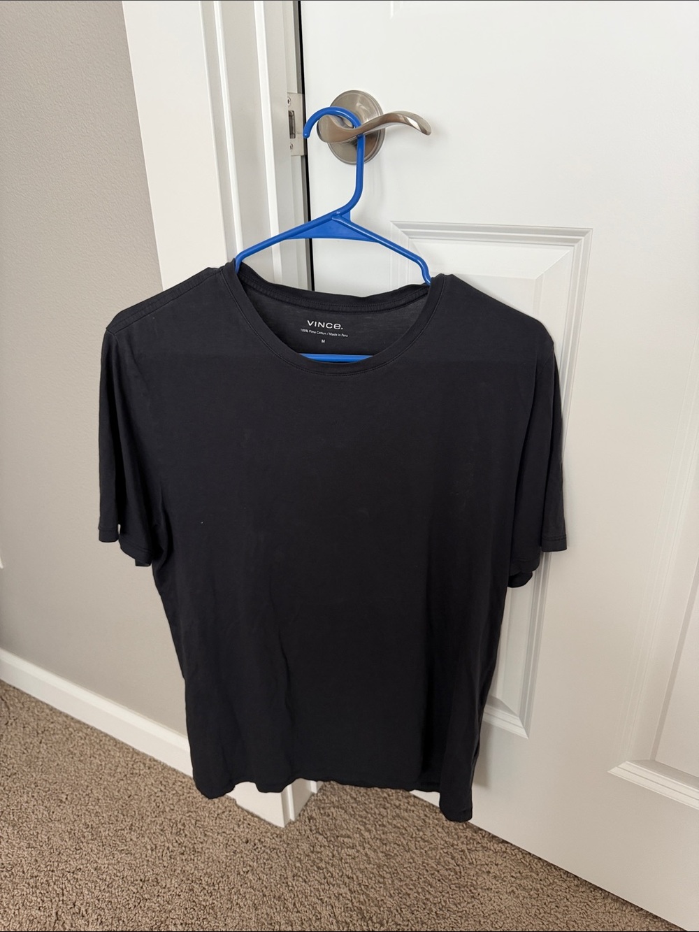 Vince Black Short-Sleeve Crewneck Tee